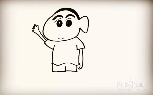 简笔画怎么画蜡笔小新