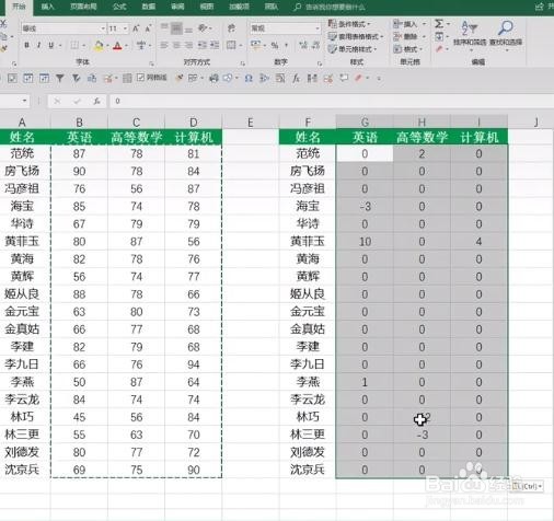 excel数据快速对比技巧方法