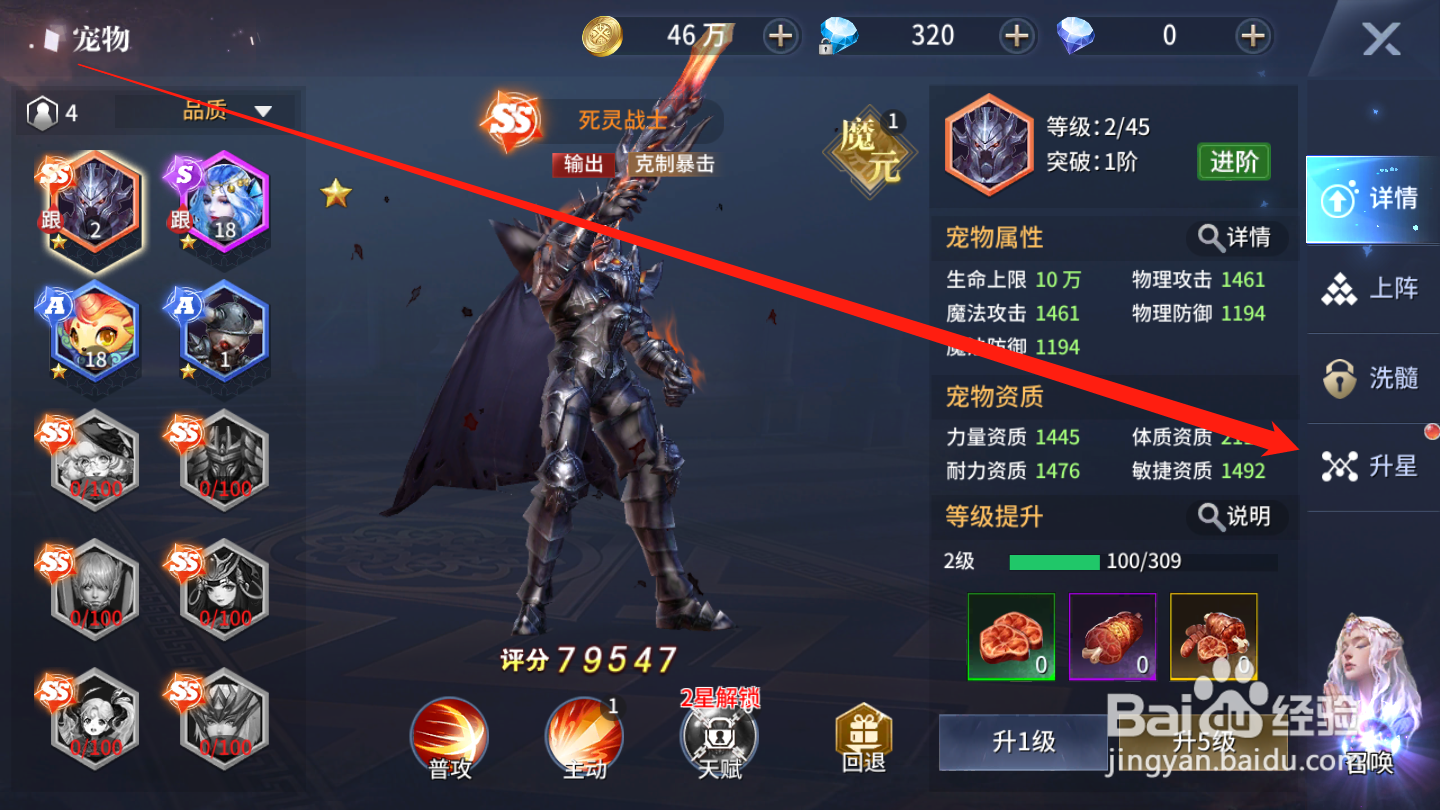 起源战纪如何进行宠物升星