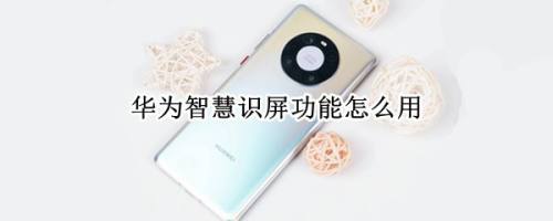 华为手机智慧识屏功能在哪里