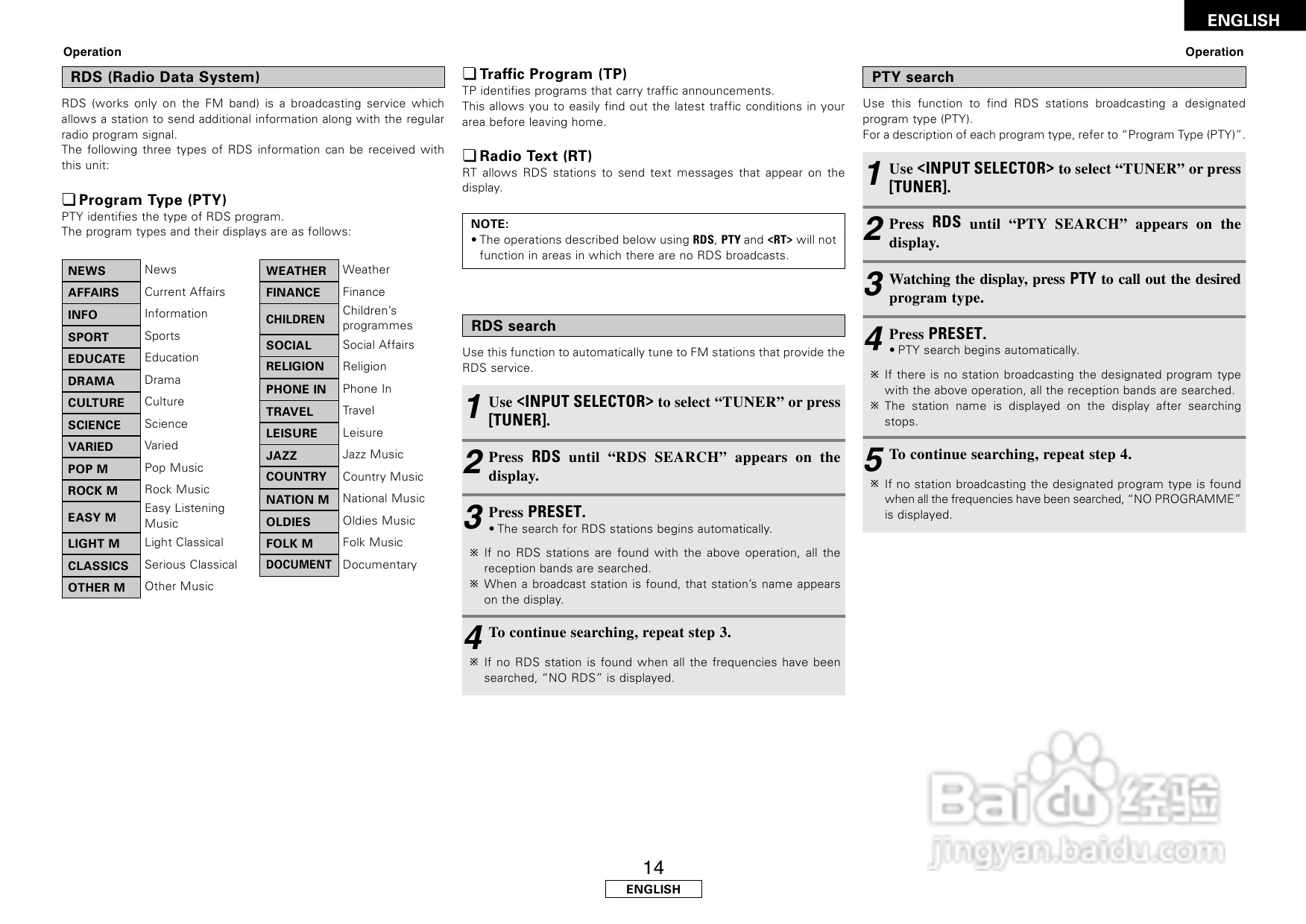 天龙DRA-500AE型音响说明书:[1]