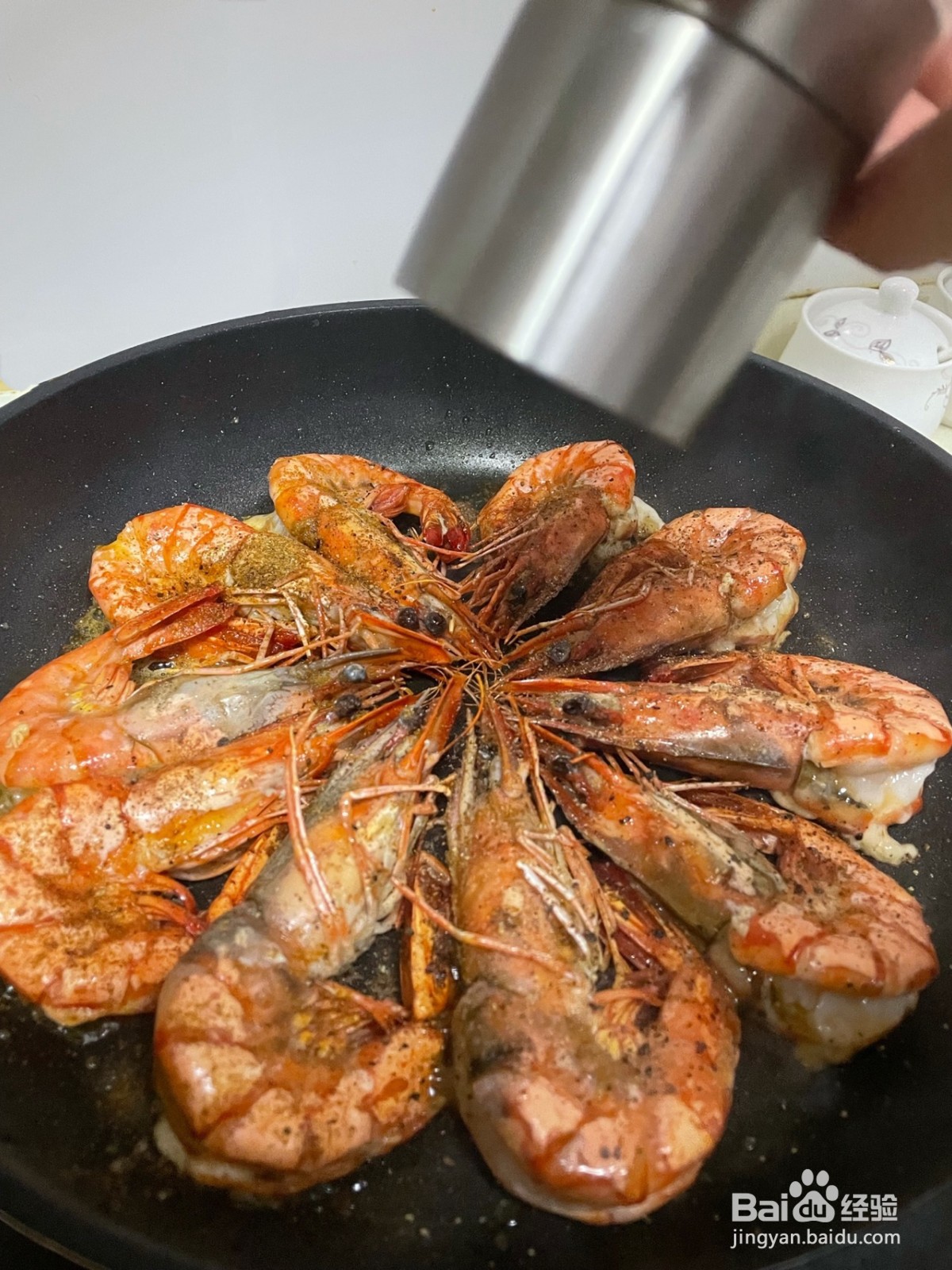 干煎黑虎虾怎么做