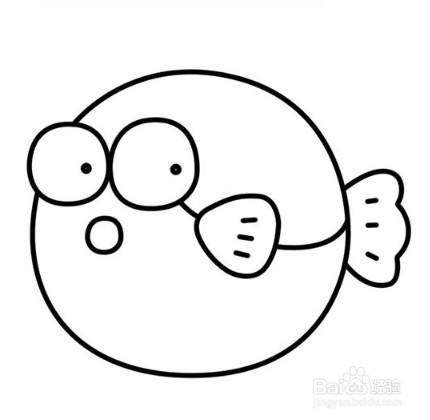 怎么画出卡通版的河豚