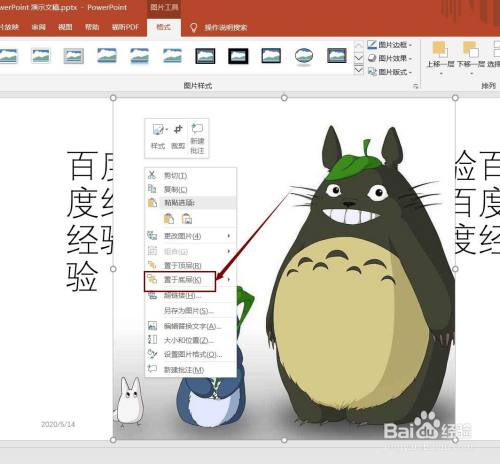 如何将ppt文档中插入的图片设置为底层?