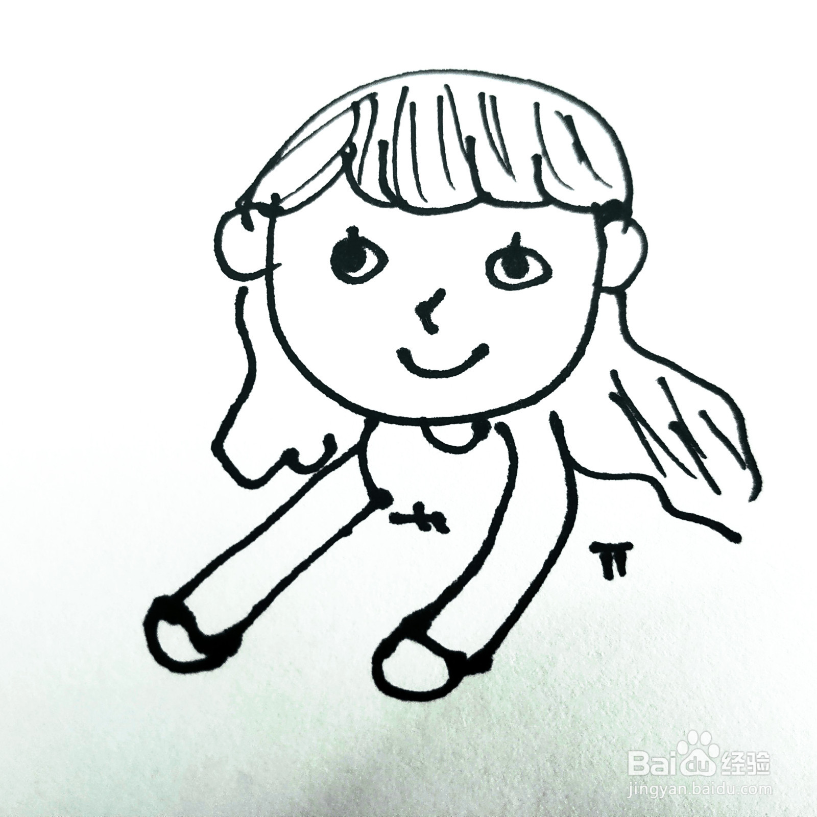 我们如何来画一位卡通妈妈和孩子的简笔画呢