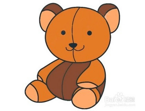 怎么画出玩具泰迪熊?