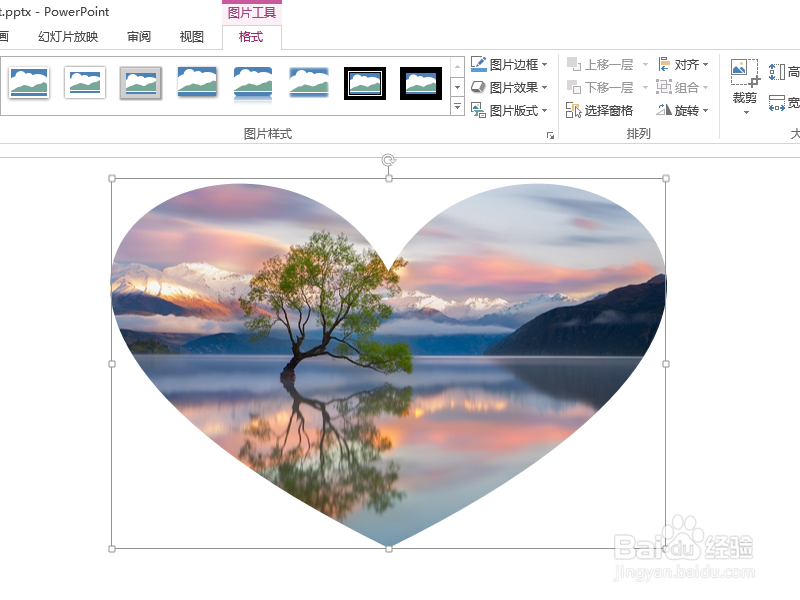 PPT怎么制作心形图片 如何将图片形状设置为心形
