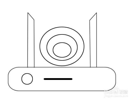 PS怎么绘制无线路由器?