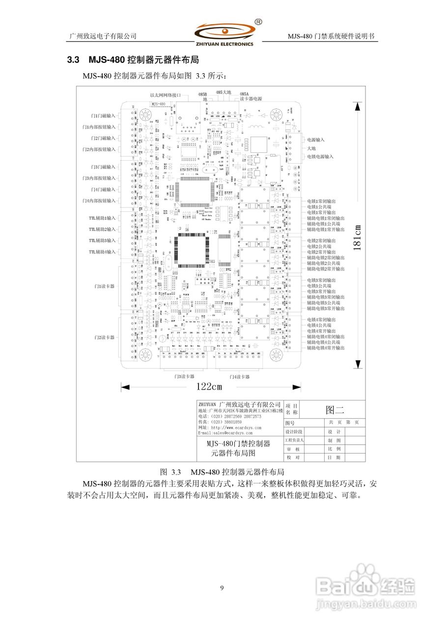 MJS-480 TCP IP门禁系统硬件使用说明书:[2]