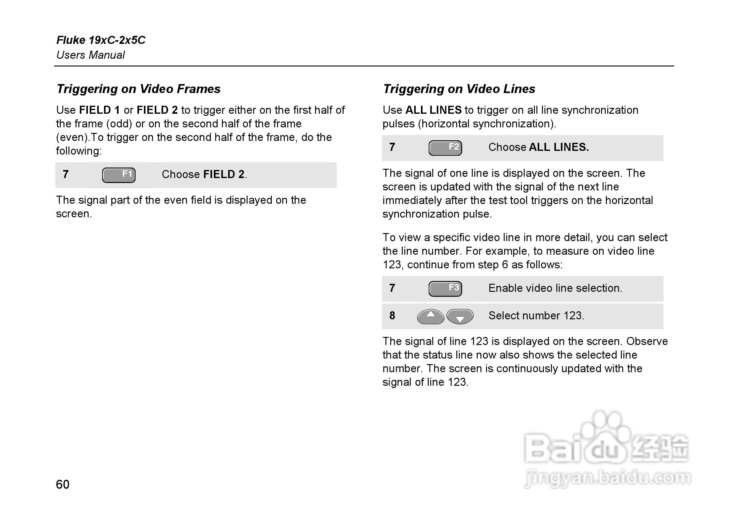 福禄克Fluke 225C彩色示波表使用说明书:[7]