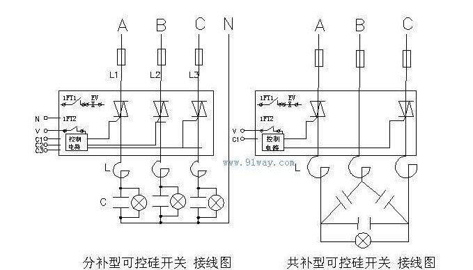 求双向可控硅模块的接线，请电工高手指点