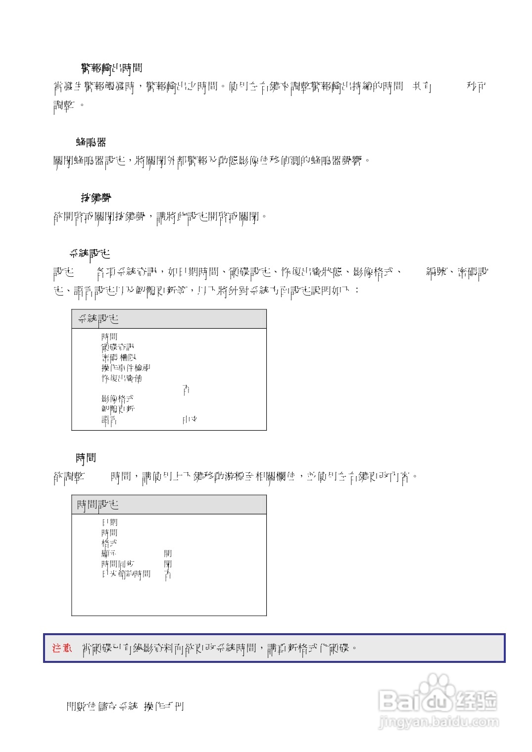 声宝DR-S0839/1639型数位监控录放影机说明书:[2]