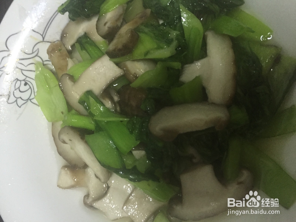 蘑菇炒青菜最简单最省事的方法