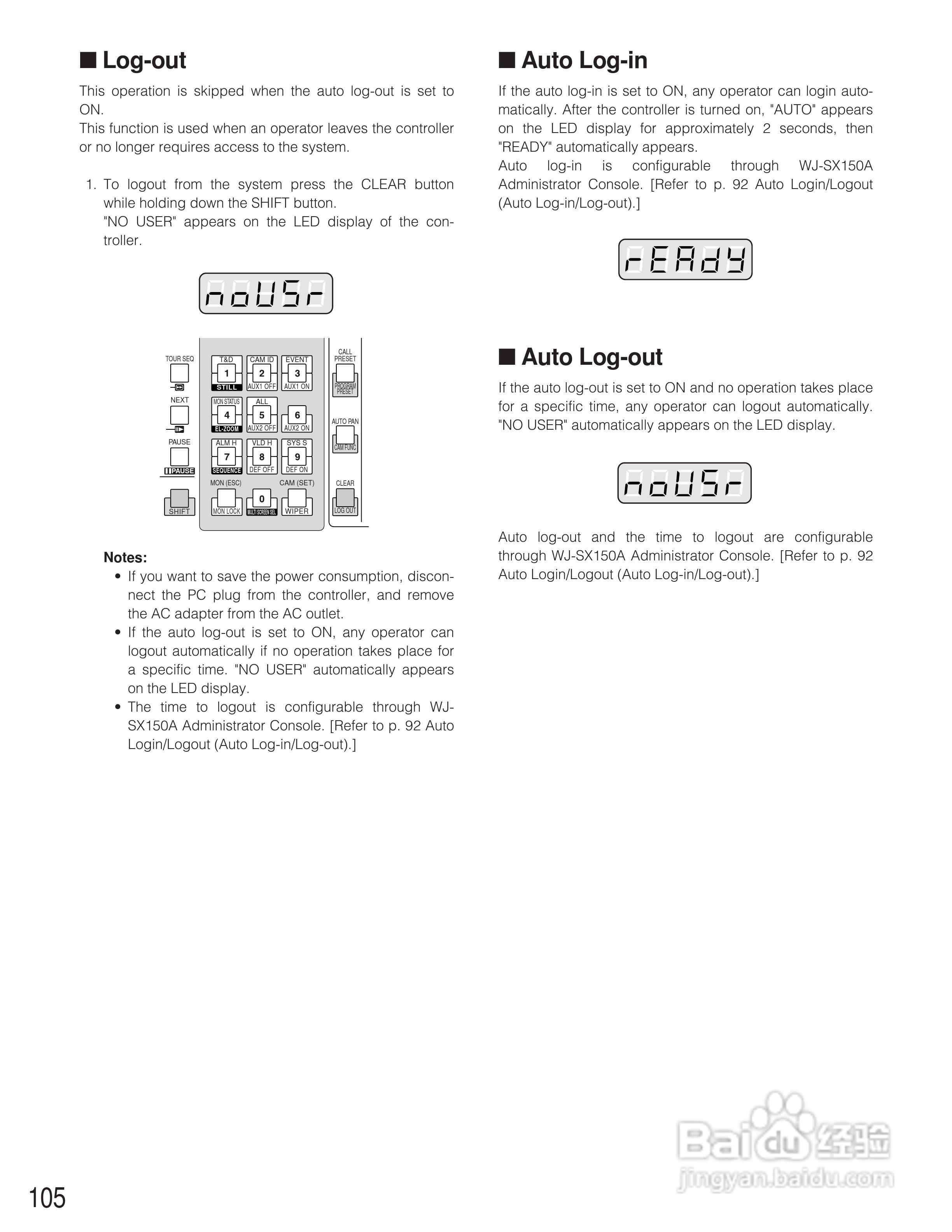 松下WJ-SX150A矩阵切换器使用说明书:[11]