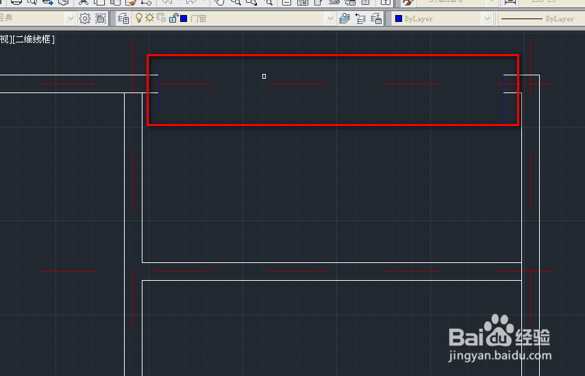 cad建筑平面图的门窗开口绘制