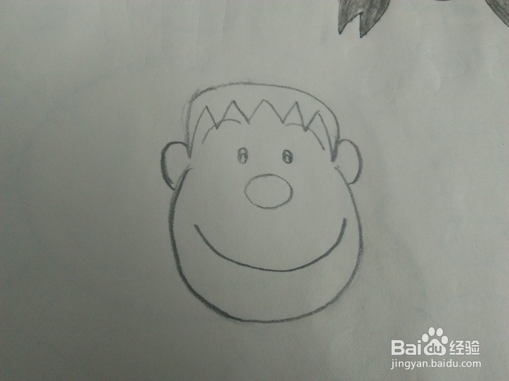 机器猫里的胖虎怎么画