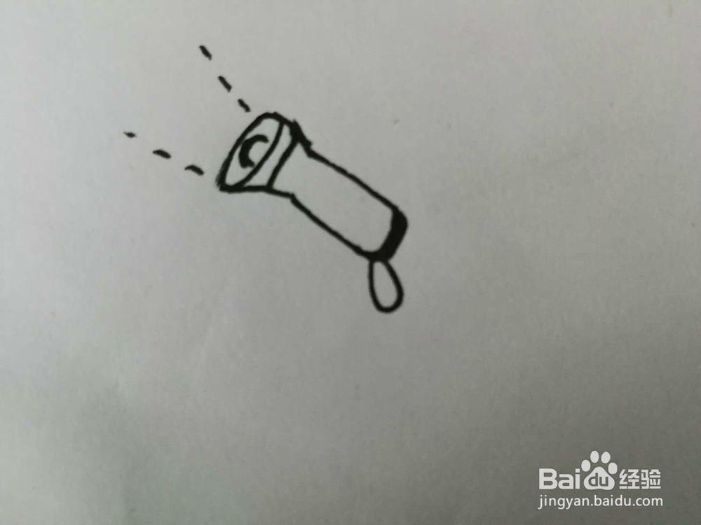 简笔画小电筒