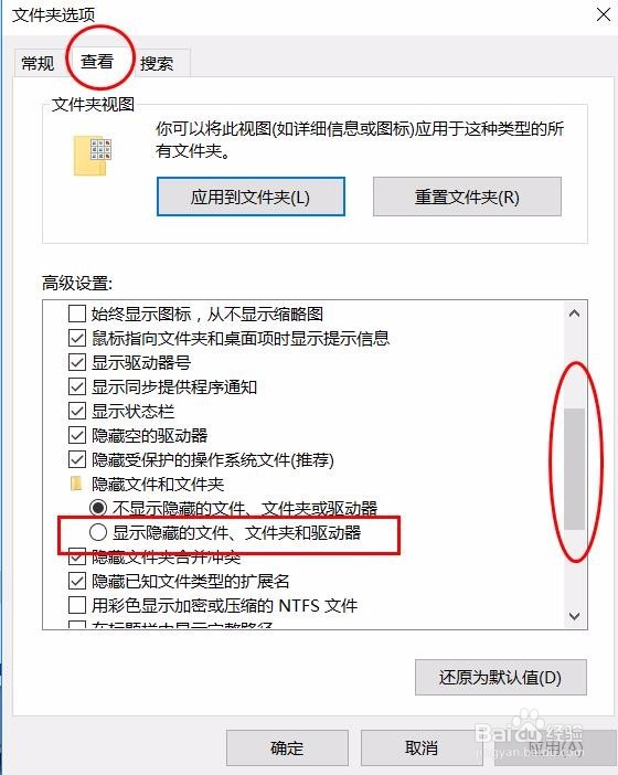 Win10系统怎么查看隐藏的文件或文件夹