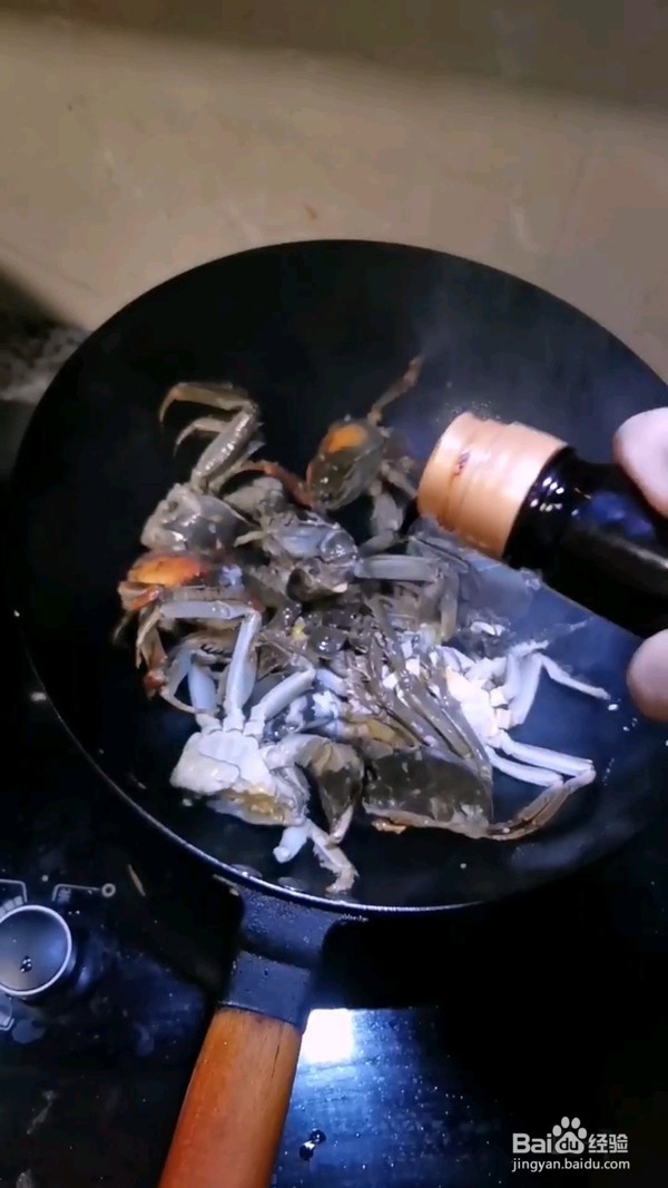 清炒河蟹的做法