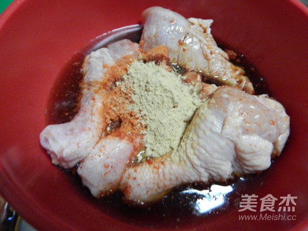 孜然料烤鸡腿