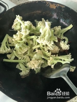 干锅菜花的做法
