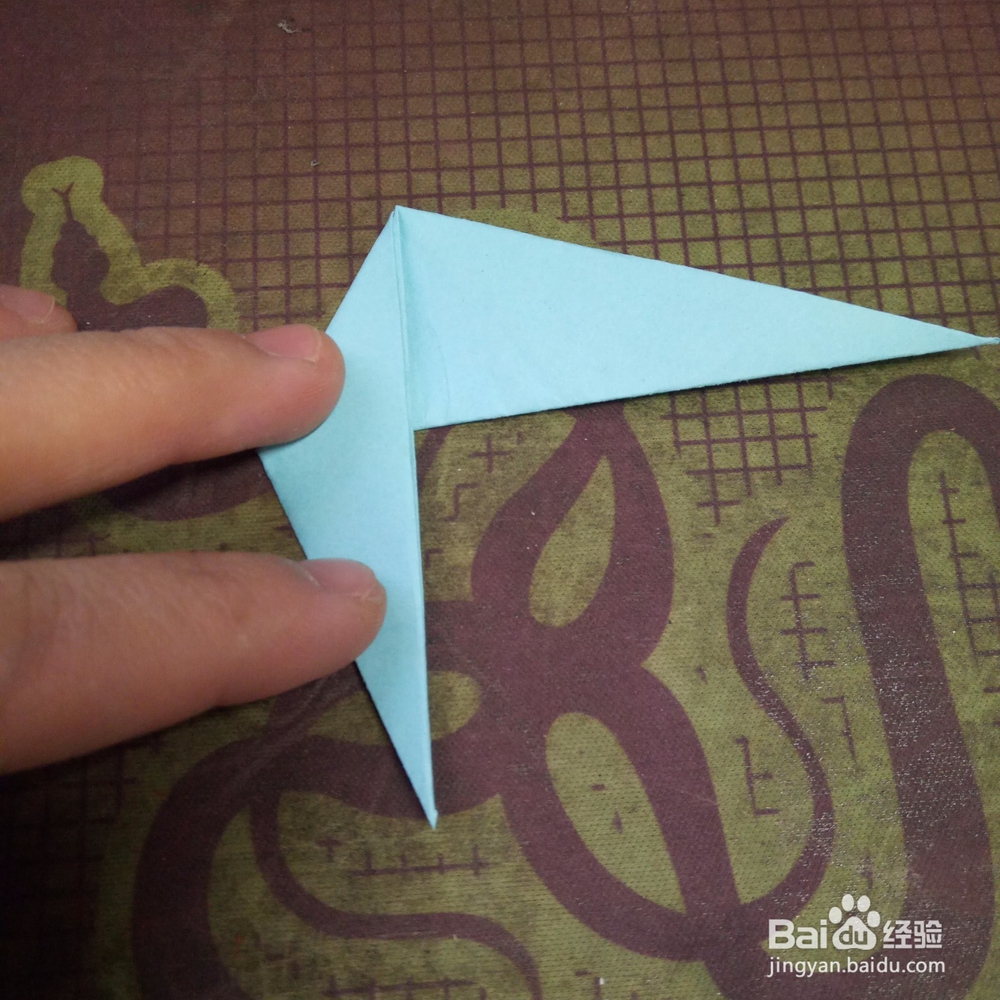 旋转花的折纸方法