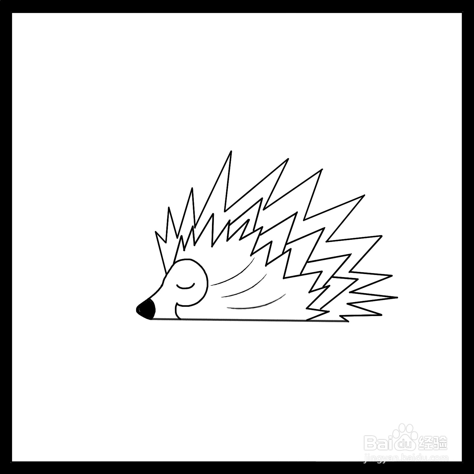 刺猬冬眠图片简笔画图片