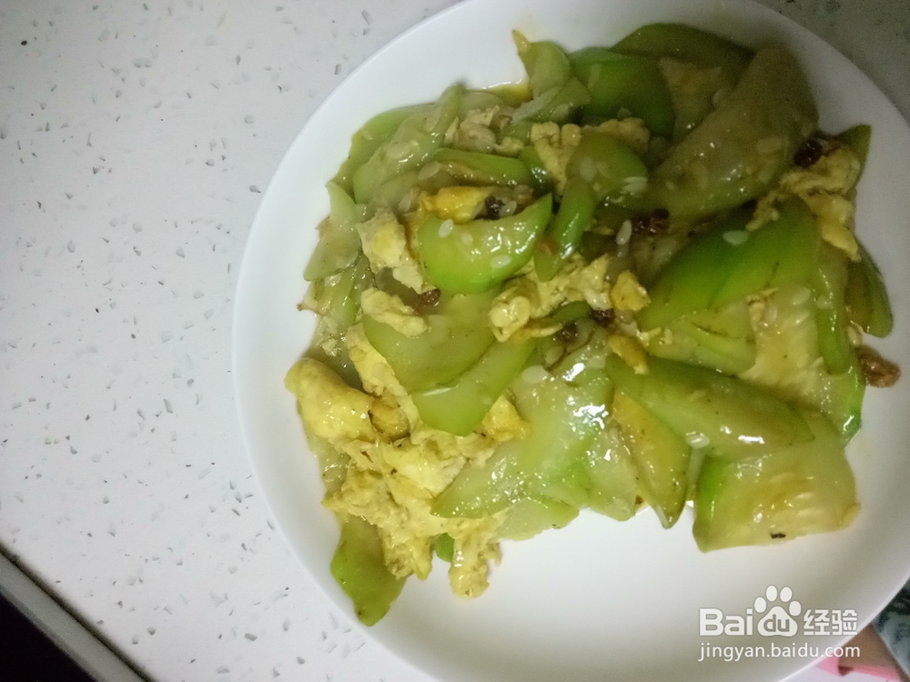 简单的丝瓜炒鸡蛋