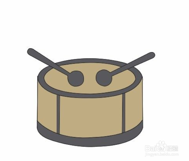 如何画鼓简笔画