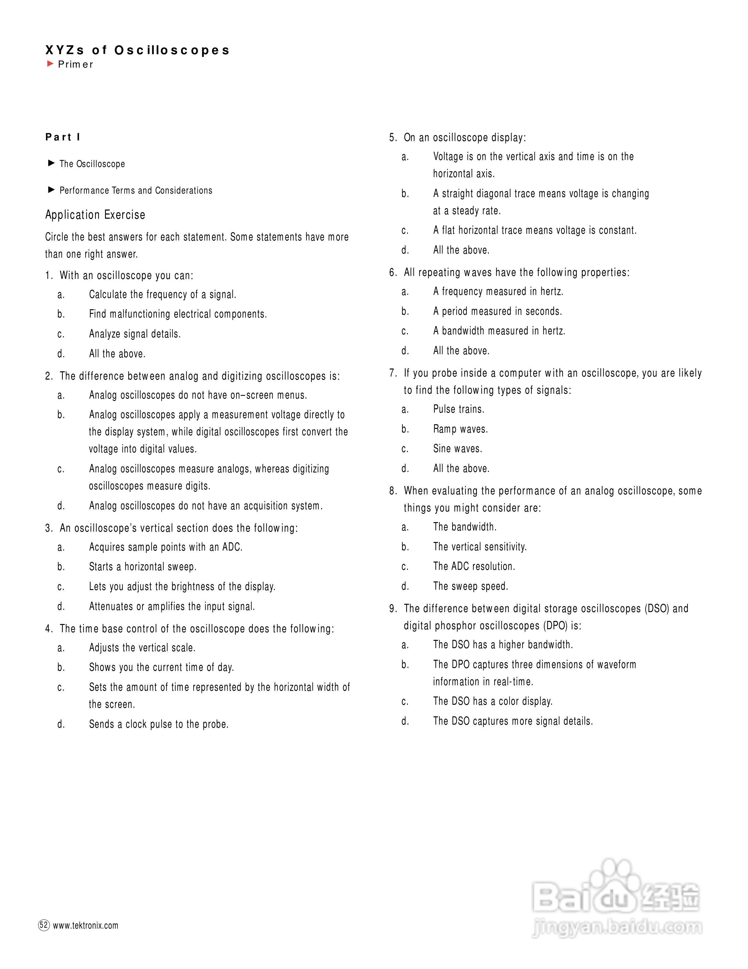 泰克 -TDS784C数字示波器说明书:[6]