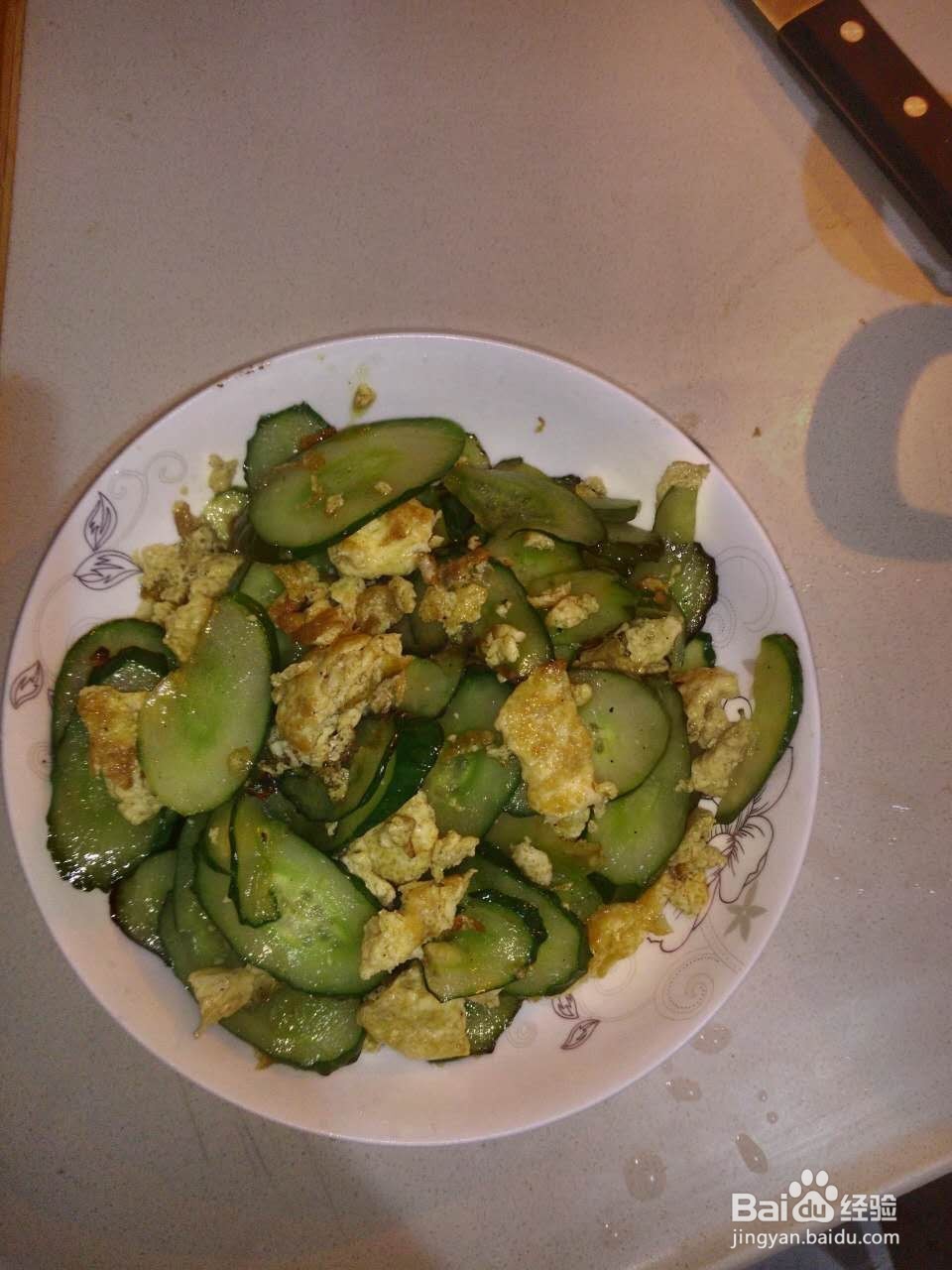 简单美味的家常青瓜炒鸡蛋