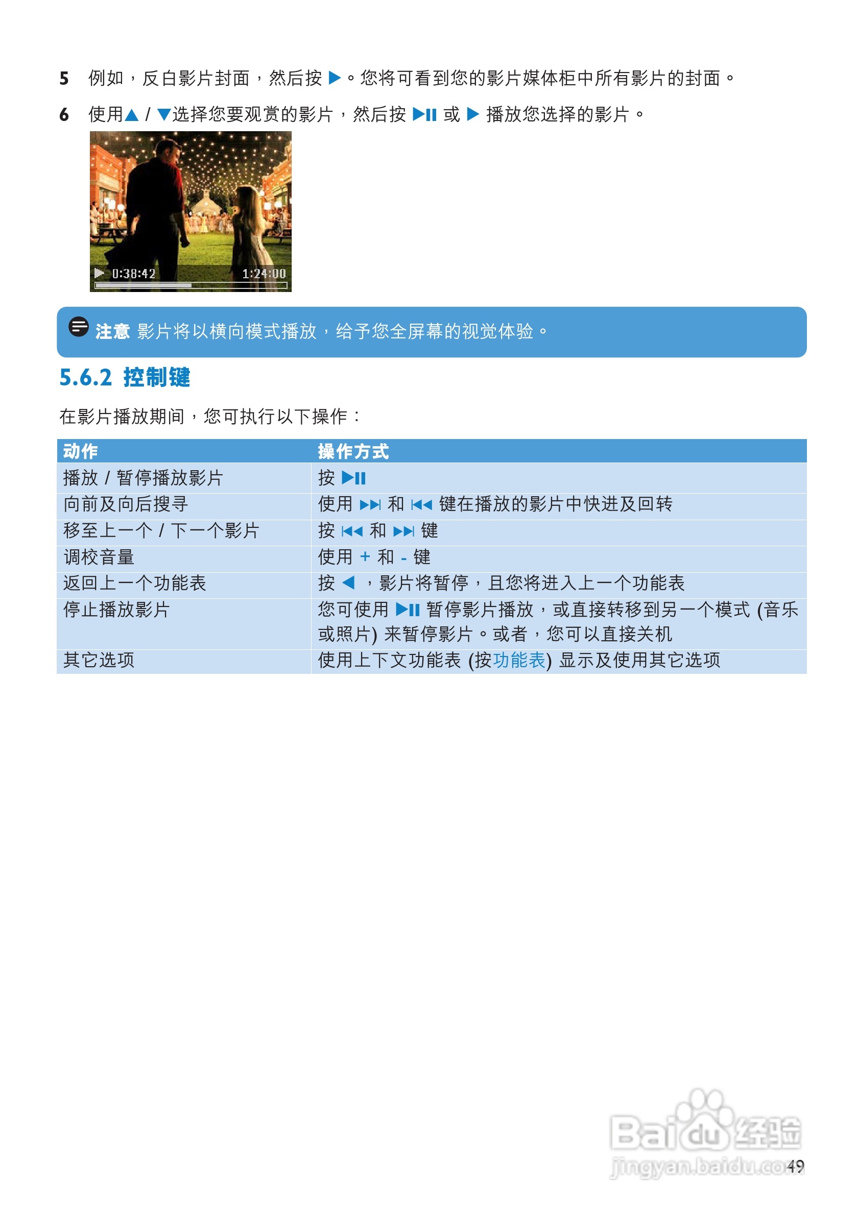 飞利浦SA9345闪存音频视频播放机使用说明书:[6]