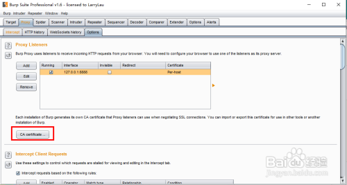 使用Burp Suite抓https数据包