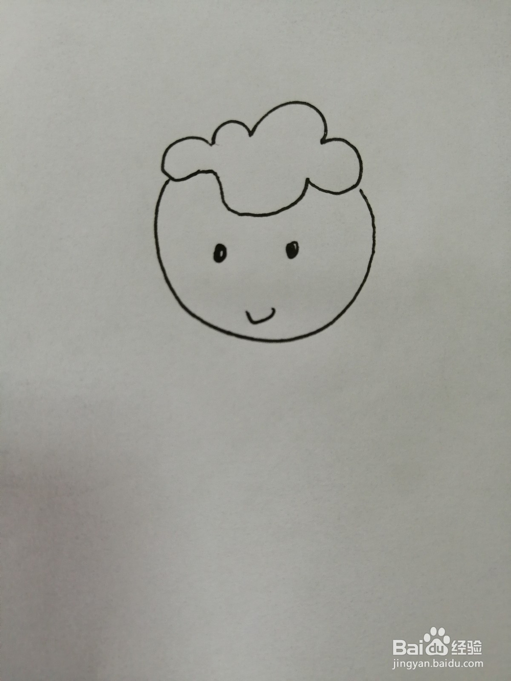 可爱的小绵羊怎么画