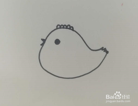 简笔画的小鸡怎么画