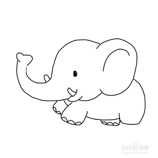 大象怎么画方法图片