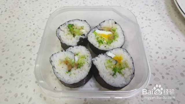 西兰花鸡蛋海苔卷