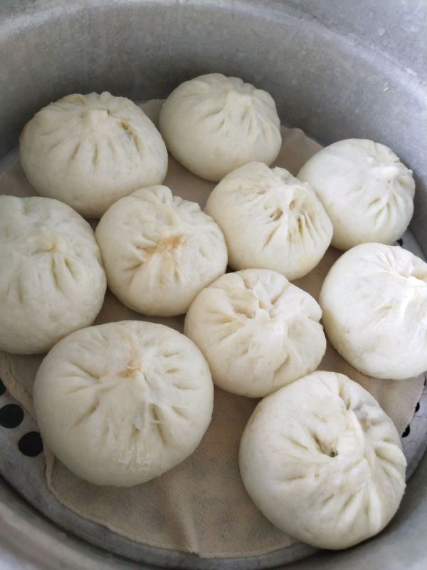 豇豆虾仁三鲜包子