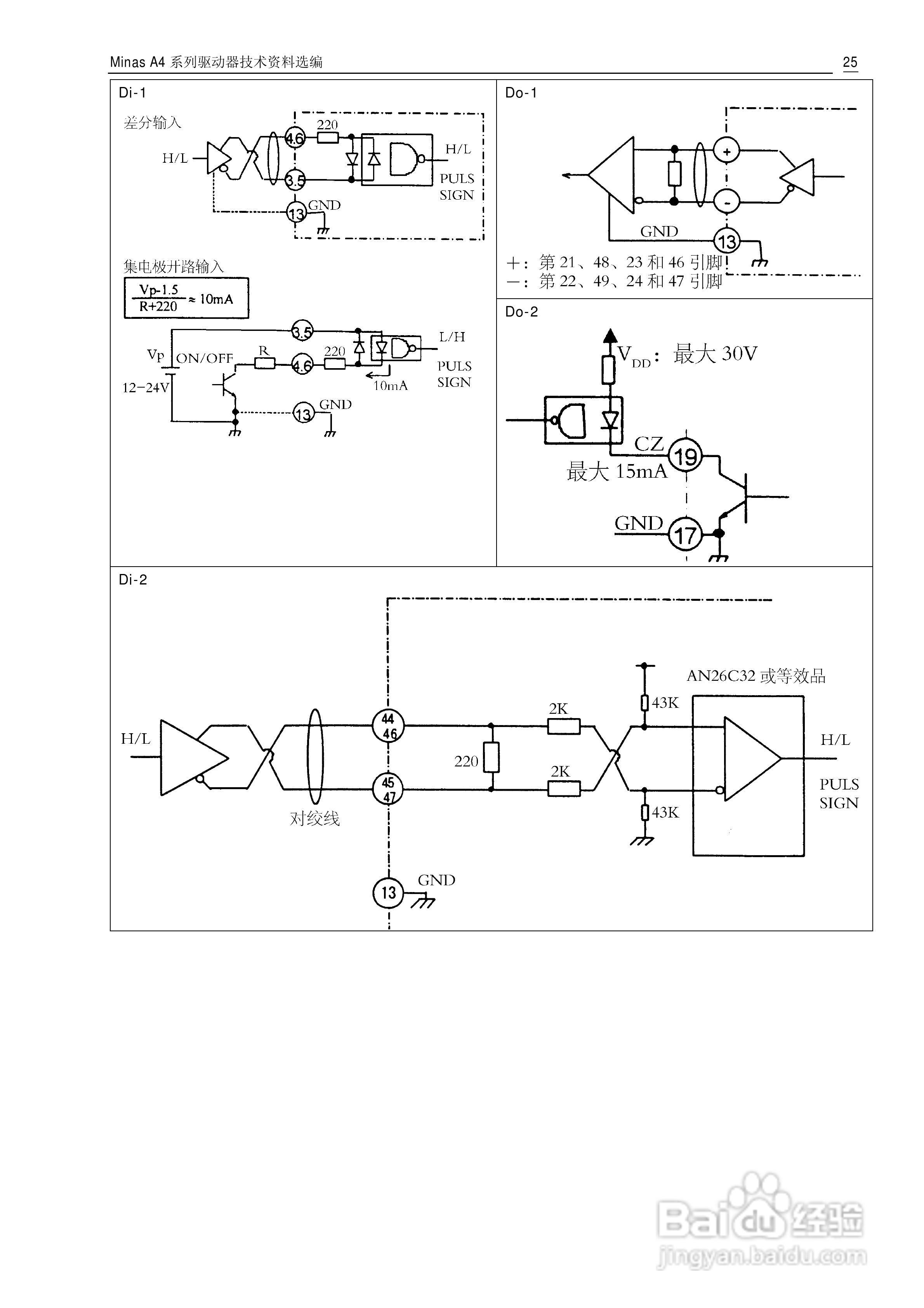 Panasonic松下交流伺服驱动器Minas A4 Manual使用说明:[3]