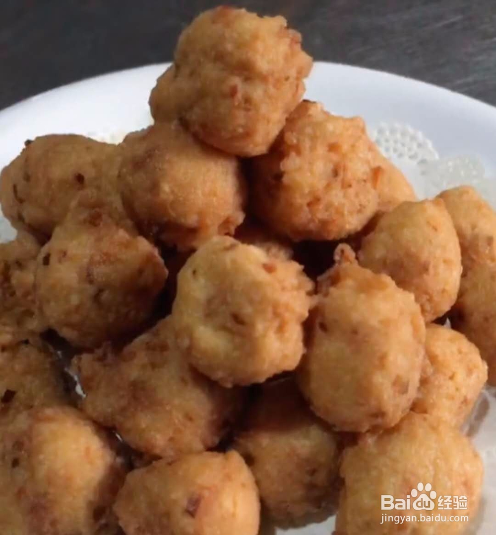 豆腐肉末炸丸子做法