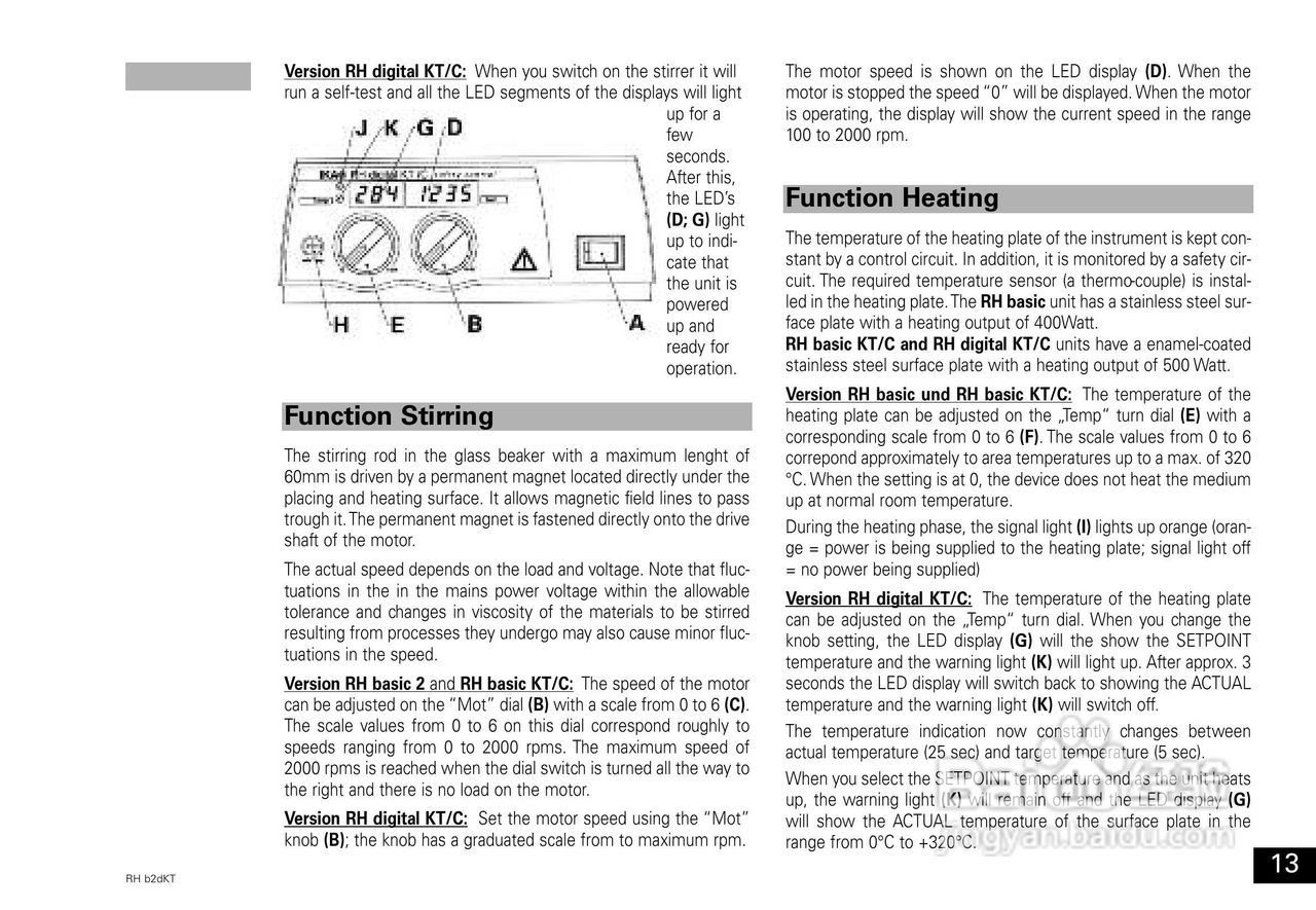 IKA RH KT/C基本型加热磁力搅拌器使用说明书:[2]
