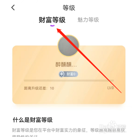 安卓版聊缘如何查看财富等级