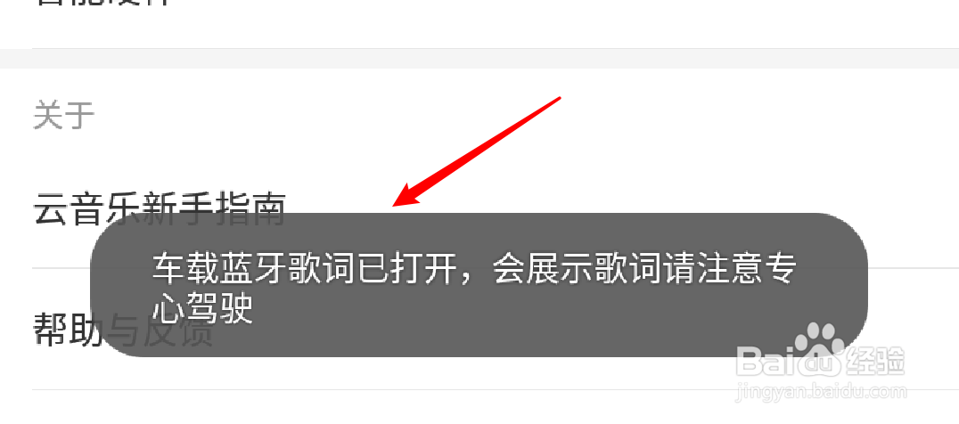 手机网易云音乐怎么打开车载蓝牙歌词功能