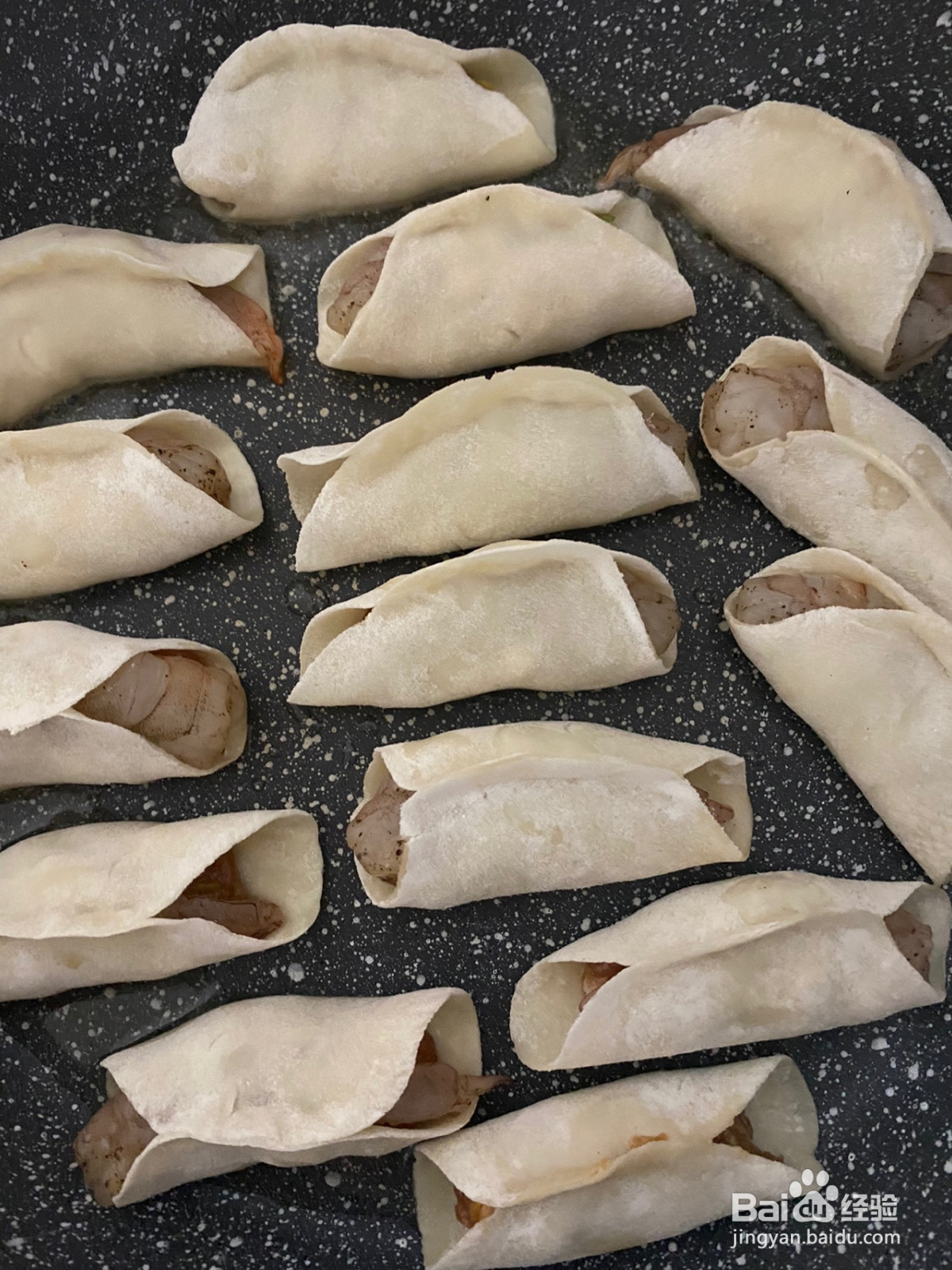 玉米鲜虾锅贴的做法