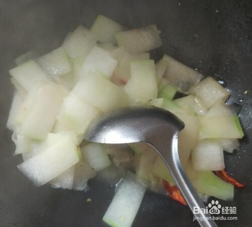 #美食#单炒冬瓜做法