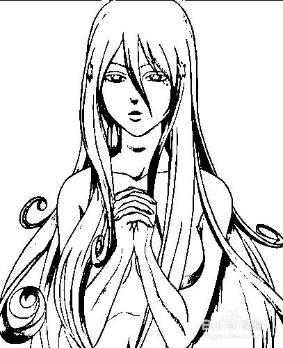 简笔画-如何画q版人物银魂胜利女神的简笔画