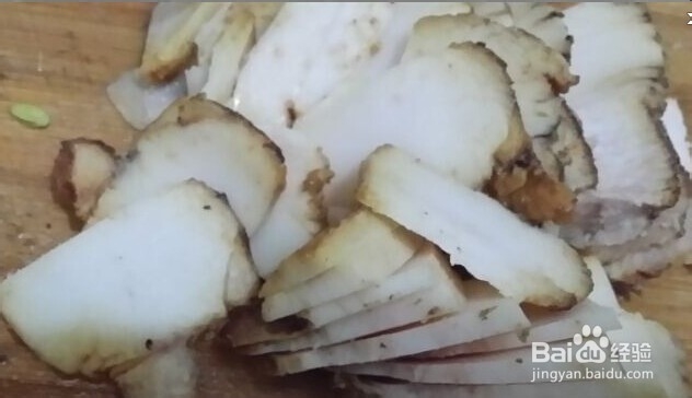 蒜台炒腊肉做法