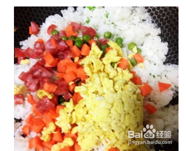 缤纷炒饭的做法步骤