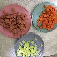 什锦蔬菜火腿蛋炒饭的做法