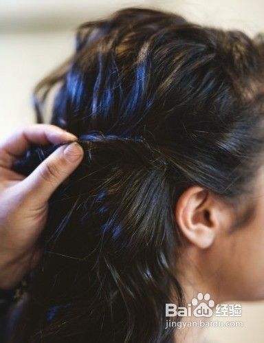 气质清爽刘海编发